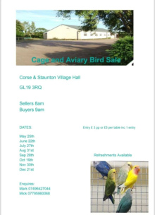 Corse & Staunton bird sale 