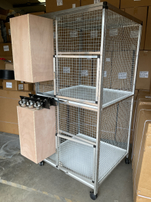Aluminium Double Breeding Cages, Set ...